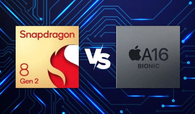 Snapdragon 8 Gen 2 và A16 Bionic