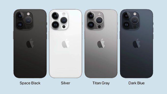 iPhone 15 Pro có 4 tùy chọn màu sắc