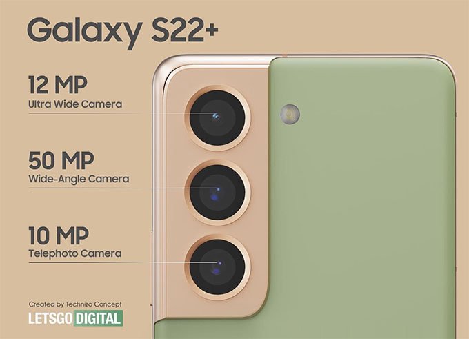 Galaxy S22 Plus bất ngờ lộ diện với thiết kế ấn tượng, camera 50MP