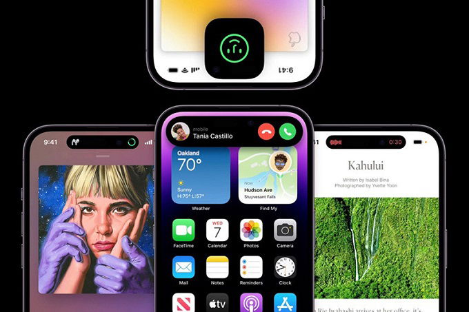 Tính năng Dynamic Island trên iPhone 14 Pro và iPhone 14 Pro Max 