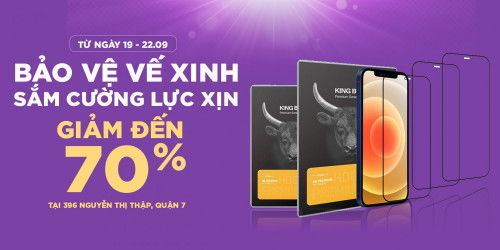 Thay cường lực Mipow Kingbull dành cho iPhone tại 396 Nguyễn Thị Thập, giá chỉ từ 99K