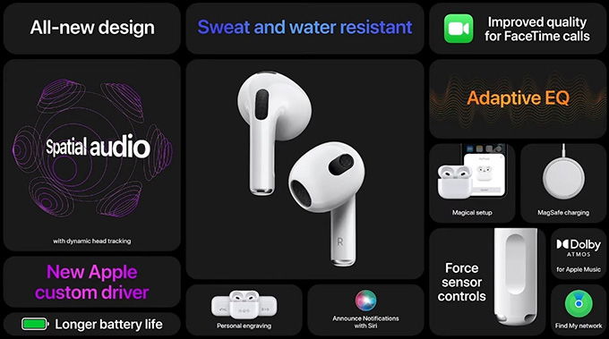 AirPods 3 không có các tính năng khử tiếng ồn