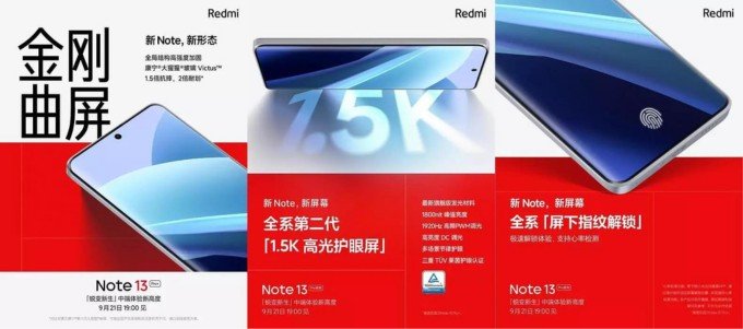 Poster chính thức của Xiaomi Redmi Note 13