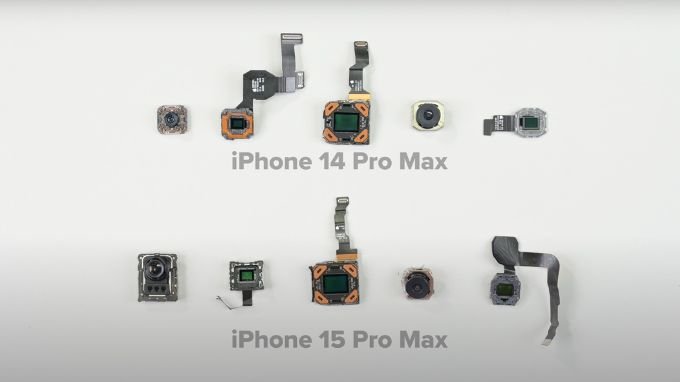 Kích thước camera trên iPhone 15 Pro Max không khác so với iPhone 14 Pro Max