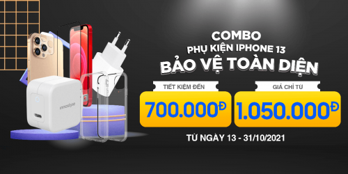 Mua combo phụ kiện iPhone 13 bảo vệ toàn diện, tiết kiệm đến 700K