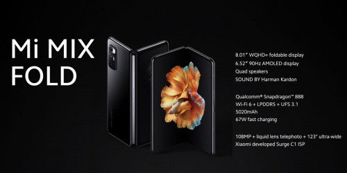 Xiaomi Mi MIX Fold thế hệ mới đột phá với công nghệ camera dưới màn hình