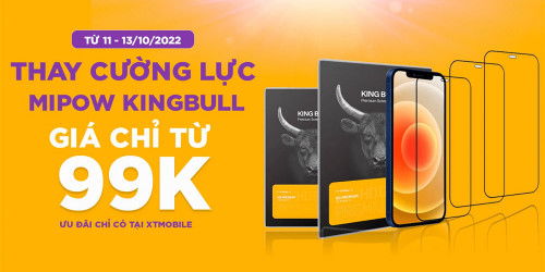 Ưu đãi chỉ có tại XTmobile: Thay cường lực chính hãng giá chỉ từ 99K