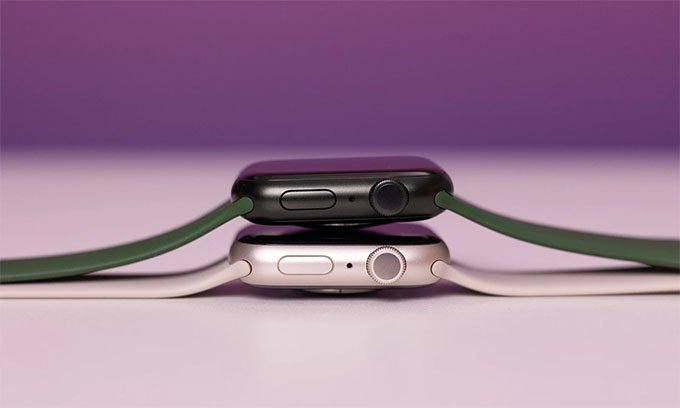 Apple Watch series 8 và Apple Watch series 7 đều có tùy chọn kích thước 41mm và 45mm