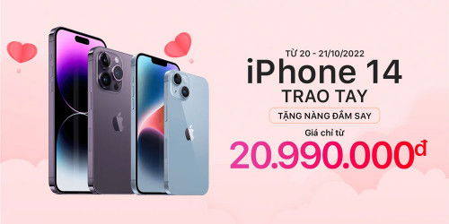 Mua iPhone 14 series giá từ 20,99 triệu, nhiều ưu đãi hấp dẫn