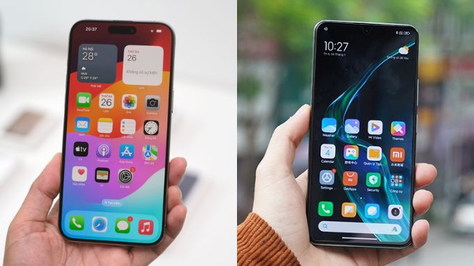 So sánh màn hình iPhone 15 Pro Max và Xiaomi 13 Ultra