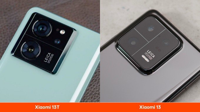 Cụm camera trên Xiaomi 13T và Xiaomi 13