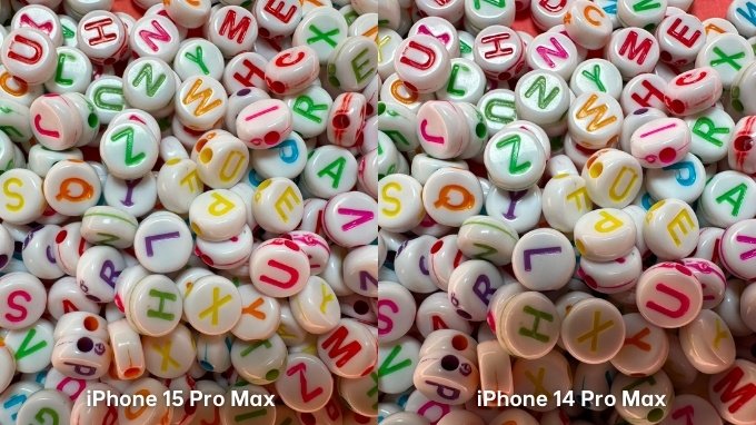 So sánh ảnh chụp góc cận giữa iPhone 15 Pro Max và iPhone 14 Pro Max