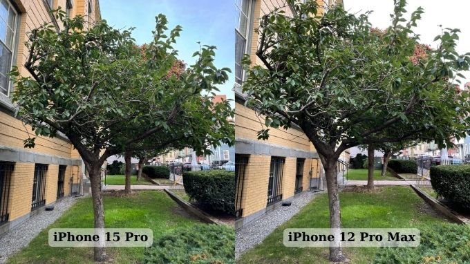 So sánh ảnh chụp bằng camera chính iPhone 15 Pro và iPhone 12 Pro Max