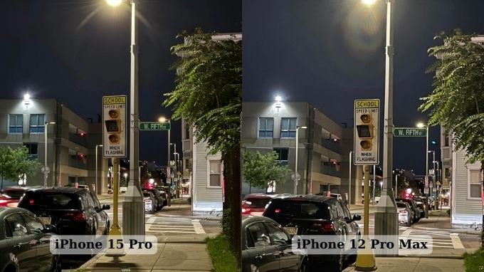 So sánh ảnh chụp bằng camera tele zoom 3x iPhone 15 Pro và iPhone 12 Pro Max