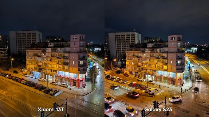 So sánh ảnh chụp đêm trên Xiaomi 13T và Galaxy S23
