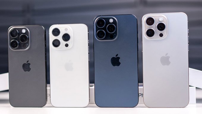 4 tùy chọn màu Titan sang trọng của iPhone 15 dòng Pro