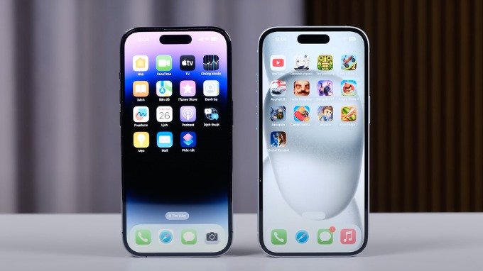 iPhone 15 và iPhone 14 Pro rất khó phân biệt khi nhìn từ mặt trước
