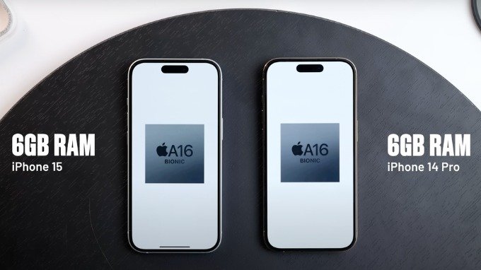 iPhone 15 và iPhone 14 Pro cùng sở hữu chip A16 Bionic