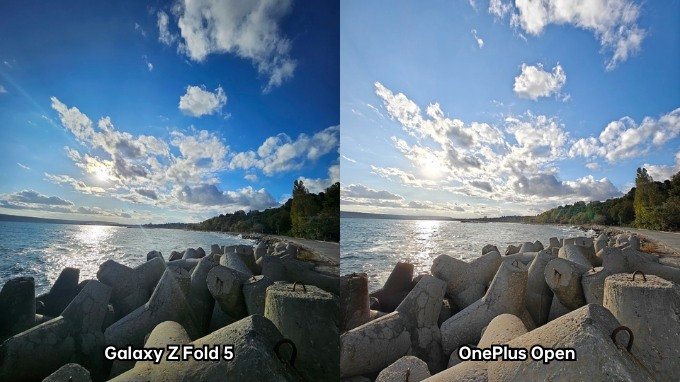 Ảnh chụp bằng camera góc rộng trên Galaxy Z Fold 5 và OnePlus Open