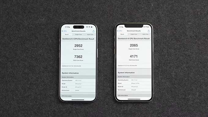 So sánh hiệu năng iPhone 15 Pro và iPhone 12 Pro