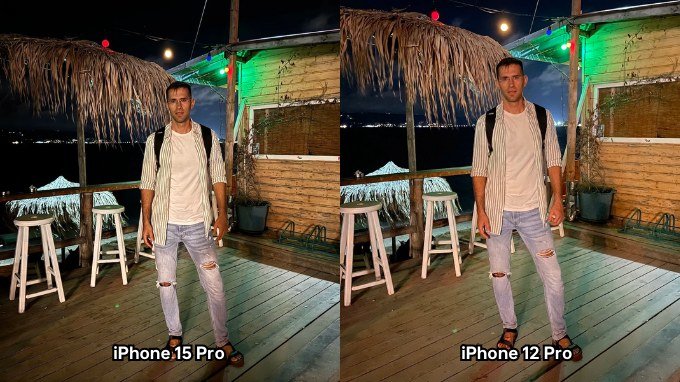 Ảnh chụp bằng camera chính trên iPhone 15 Pro và iPhone 12 Pro