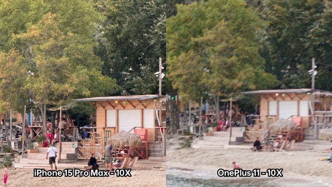 Ảnh chụp zoom 10X trên iPhone 15 Pro Max và OnePlus 11