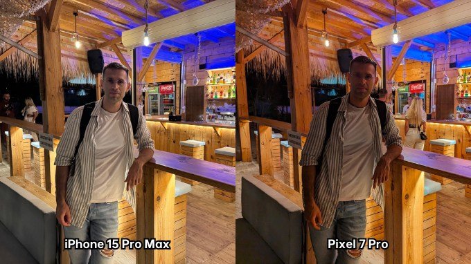 Ảnh chụp thiếu sáng trên iPhone 15 Pro Max và Google Pixel 7 Pro