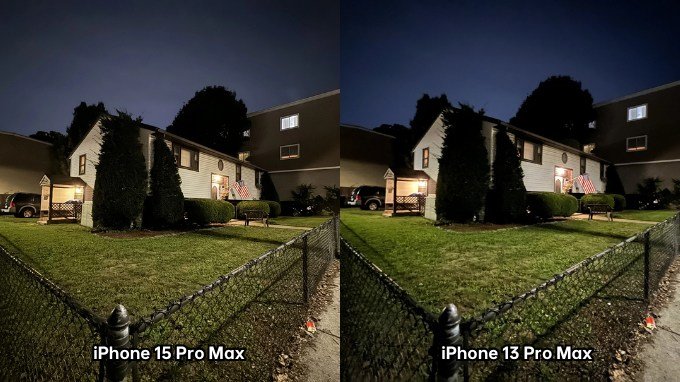 Ảnh chụp bằng camera góc siêu rộng trên iPhone 15 Pro Max và iPhone 13 Pro Max