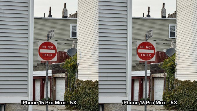 Ảnh chụp zoom 5X trên iPhone 15 Pro Max và iPhone 13 Pro Max