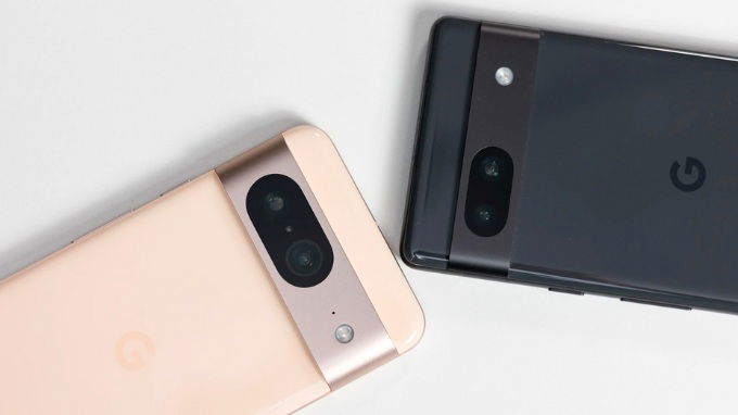 Cụm camera trên Pixel 8 và 7a