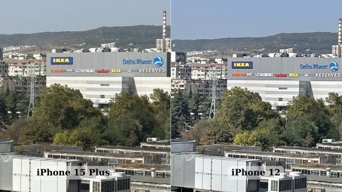 So sánh ảnh chụp bằng camera góc rộng iPhone 15 Plus và iPhone 12