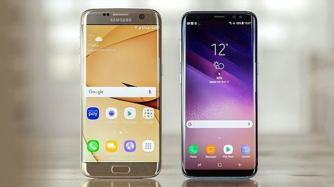 Màn hình Galaxy S8 sexy hơn hẳn so với Galaxy S7 Edge