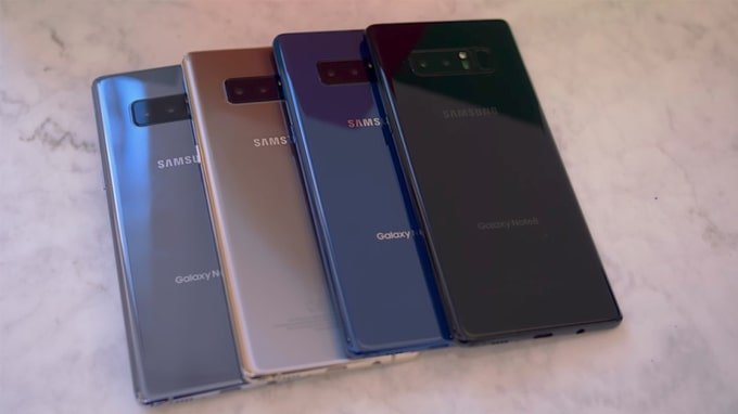 Các phiên bản màu Samsung Galaxy Note 8 Hàn Quốc