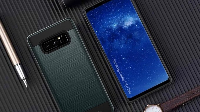 Mặt trước của Samsung Galaxy S10 với các cạnh viền khá mỏng