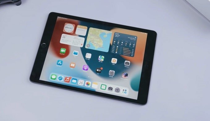 Màn hình iPad Gen 9 256GB Wifi được trang bị tấm nền Retina 10.2 inch