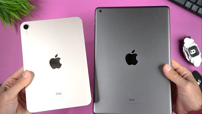 iPad Gen 9 và iPad mini 6 thiết kế khác nhau