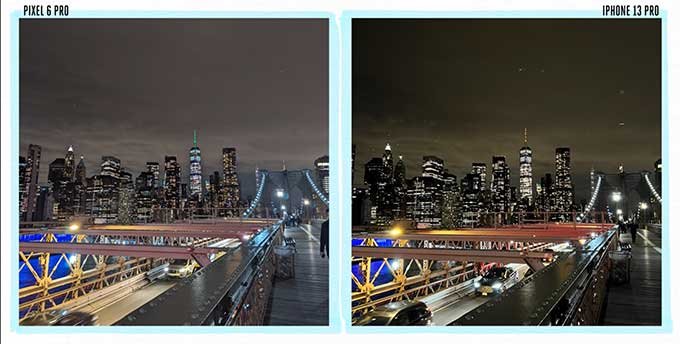 Google Pixel 6 chụp đêm đẹp hơn iPhone 13 Pro