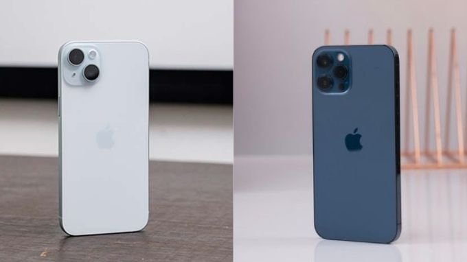 So sánh thiết kế iPhone 15 Plus và iPhone 12 Pro