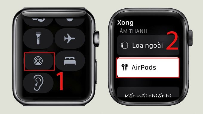 kết nối airpods với apple watch