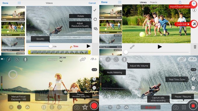 MoviePro là một ứng dụng quay phim đẹp cho iPhone chứa nhiều tính năng cao cấp
