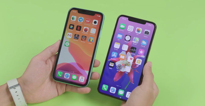 Màn hình OLED trên iPhone Xs Max tốt hơn iPhone 11