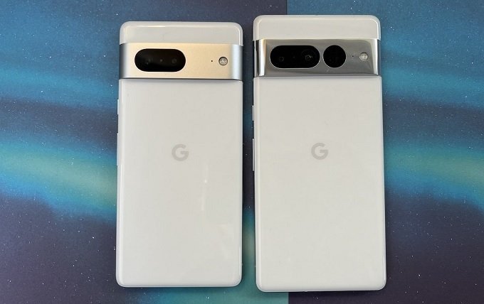 Google Pixel 7 với Google 7 Pro có sự khác biệt ở thanh camera