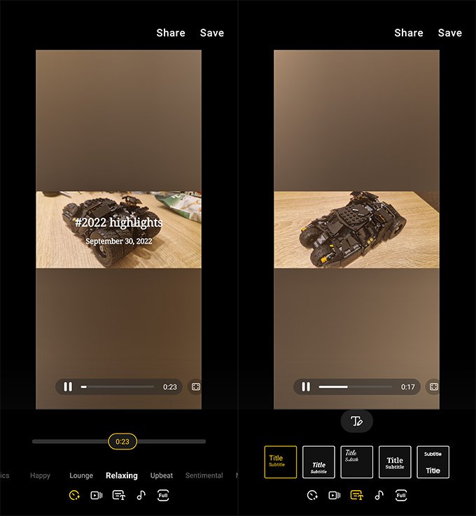 cách tạo video highlight reel trên điện thoại Samsung: Bước bốn