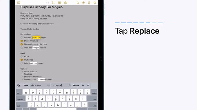 Cách tìm và thay thế lỗi văn bản siêu nhanh và hiệu quả trên iPad: bước bốn