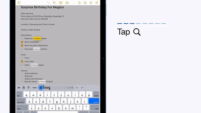 Cách tìm và thay thế lỗi văn bản siêu nhanh và hiệu quả trên iPad: bước hai