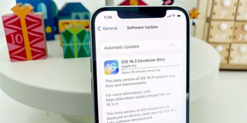 Ra mắt iOS 16.2 chưa được 24h, Apple tiếp tục phát hành hệ điều hành iOS 16.3 beta 1