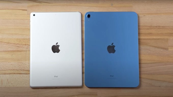 iPad Gen 10 và iPad Gen 9 thể hiện hai ngôn ngữ thiết kế khác biệt nhau