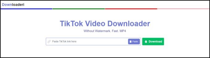 Tải video clip TikTok ko logo bởi vì Downloaderi
