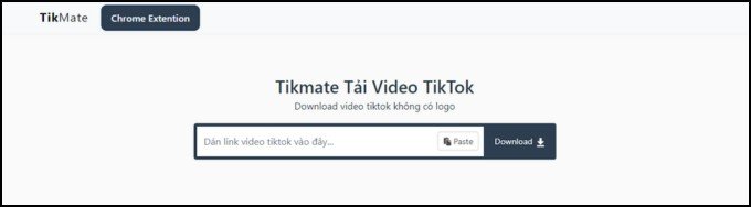 Tải video TikTok không logo trên TikMate