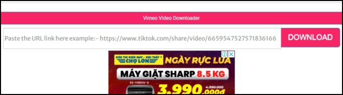Tải video clip TikTok ko logo với Expert PHP